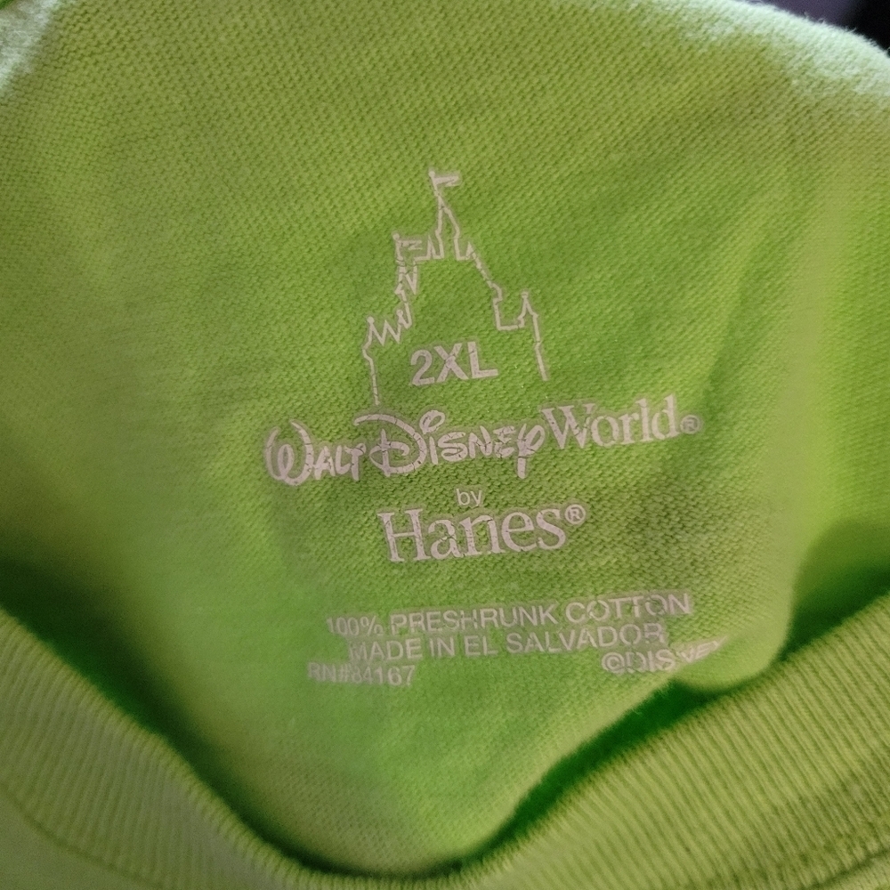 2008 Walt Disney World Green Tee Size 2xl - Picture 2 of 2